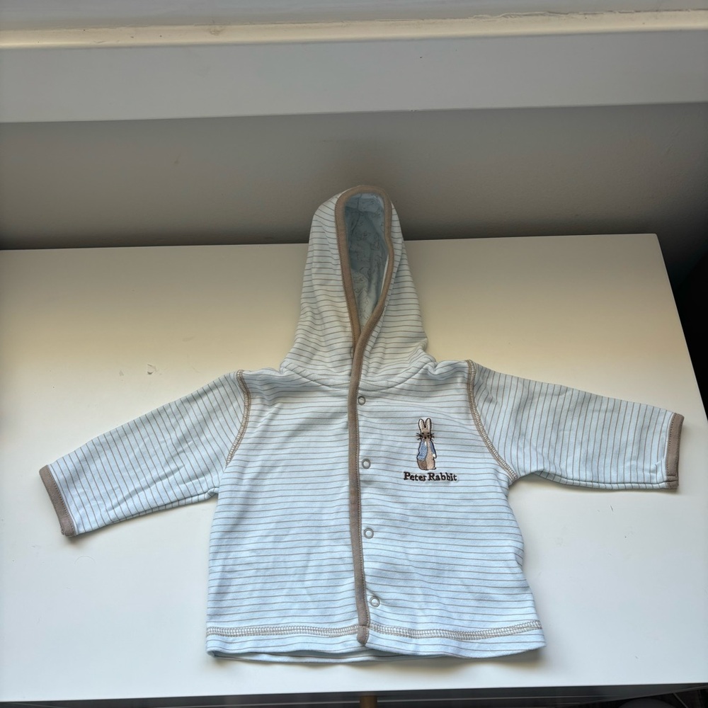 Baby Peter rabbit button up hoodie